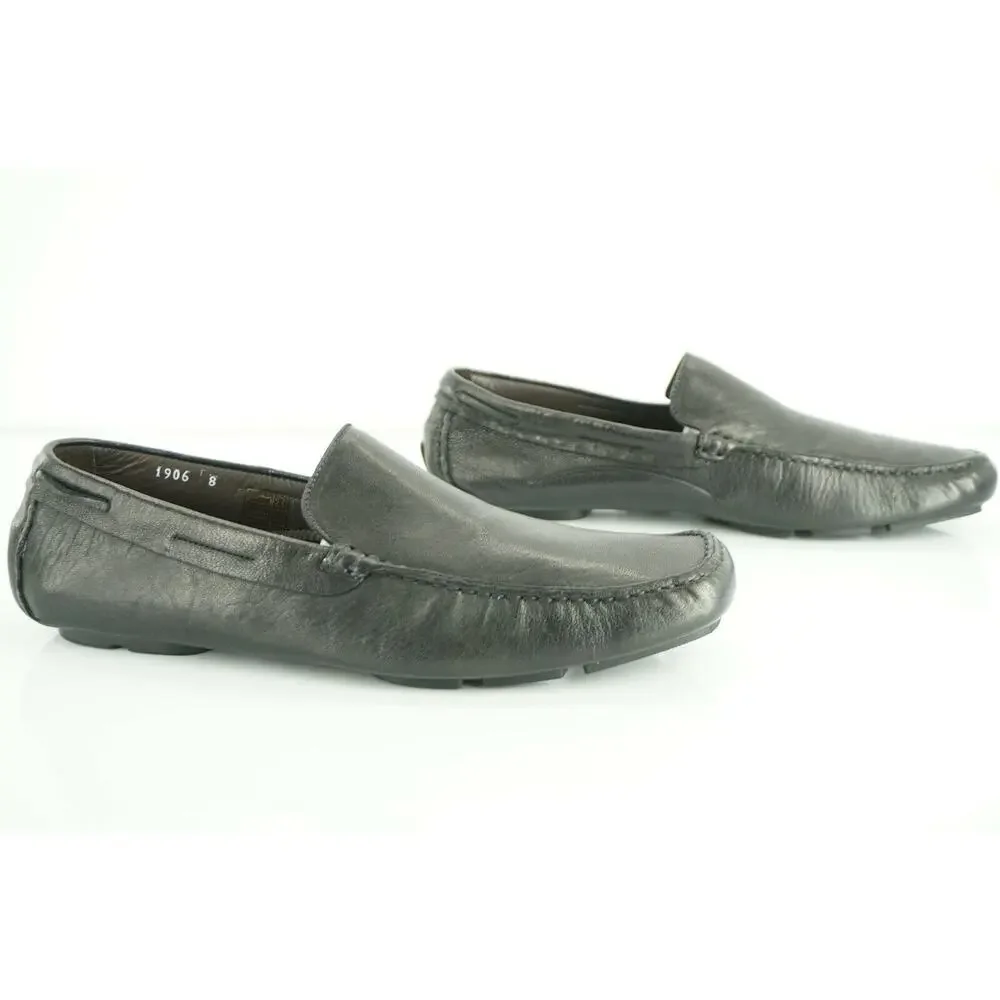 To Boot New York Men's Barkley Black Leather Driving Loafers